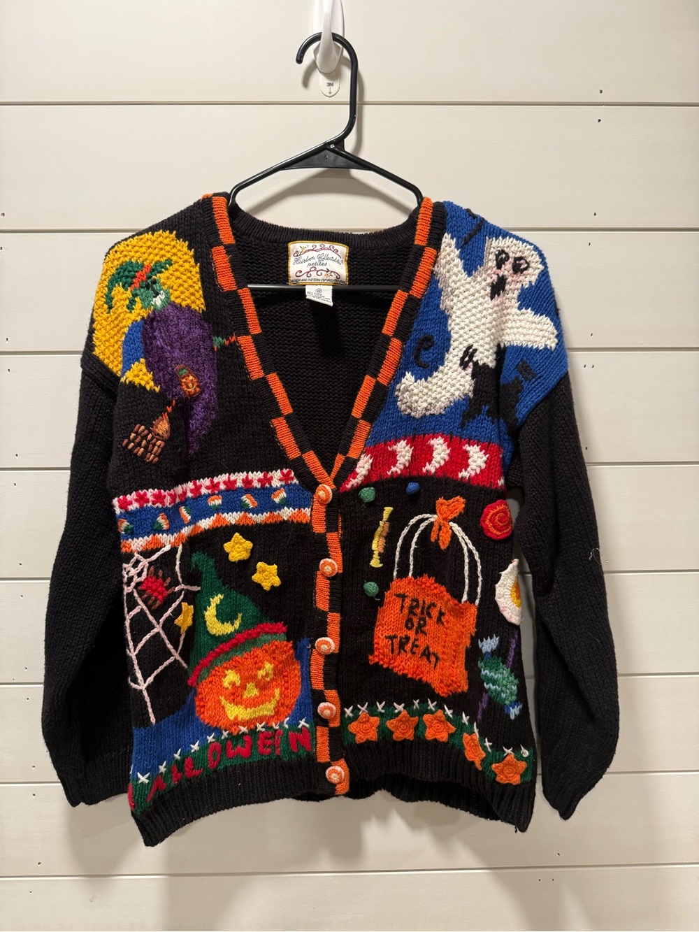 Vintage Halloween Heirloom Collectibles Cardigan Sweater